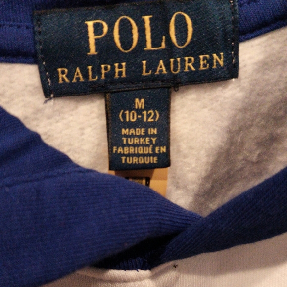 FINAL PRICE Polo Ralph Lauren Multicolored Hooded POLO BEAR Sweatshirt M - Picture 2 of 6